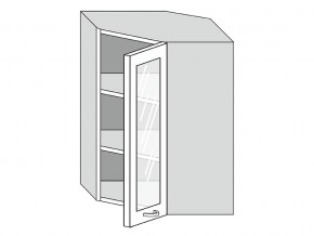 19.60.3у Шкаф настенный (h=913) угловой на 600мм со стекл. дверцей в Дегтярске - degtyarsk.magazin-mebel74.ru | фото