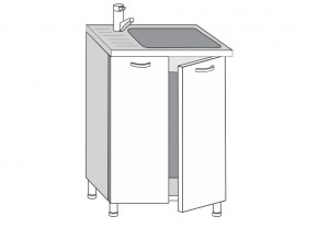 2.60.2м Шкаф-стол на 600мм под врезную мойку с 2-мя дверцами в Дегтярске - degtyarsk.magazin-mebel74.ru | фото