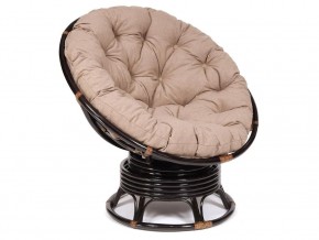 Кресло-качалка Papasan w 23/01 B с подушкой Antique brown, экошерсть Коричневый в Дегтярске - degtyarsk.magazin-mebel74.ru | фото