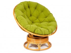 Кресло-качалка Papasan w 23/01 B с подушкой Honey, флок Олива в Дегтярске - degtyarsk.magazin-mebel74.ru | фото