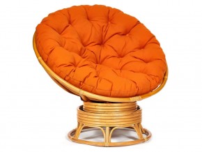 Кресло-качалка Papasan w 23/01 B с подушкой Honey, ткань Оранжевый в Дегтярске - degtyarsk.magazin-mebel74.ru | фото