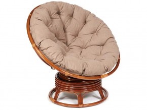 Кресло-качалка Papasan w 23/01 B с подушкой Pecan, экошерсть Коричневый в Дегтярске - degtyarsk.magazin-mebel74.ru | фото