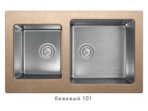 Мойка комбинированная Tolero twist TTS-840 Бежевый 101 в Дегтярске - degtyarsk.magazin-mebel74.ru | фото