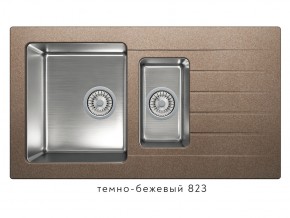 Мойка комбинированная Tolero twist TTS-890 Темно-бежевый 823 в Дегтярске - degtyarsk.magazin-mebel74.ru | фото