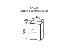 Шкаф верхний ДП400 в Дегтярске - degtyarsk.magazin-mebel74.ru | фото