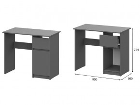 Стол письменный 900 Денвер Графит серый в Дегтярске - degtyarsk.magazin-mebel74.ru | фото